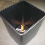 photo of linerless trash can