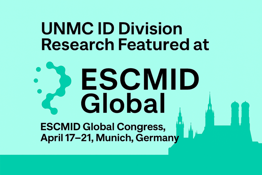 UNMC ID Division research featured at the ESCMID Global Congress, April 17–21, in Munich, Germany.