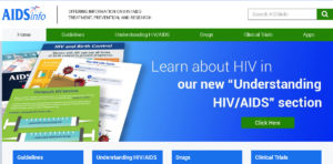 AIDSinfo home page