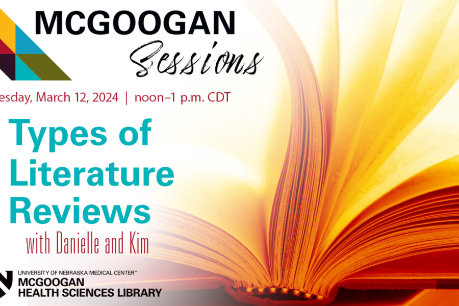 McGoogan Sessions: Types of Literature Reviews with Danielle and Kim